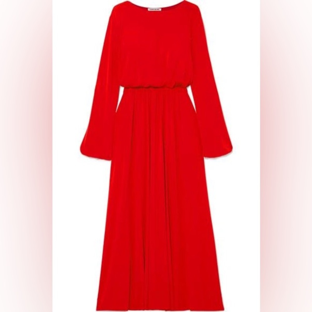 Elizabeth and James 
“Evy” A-line Maxi Dress in Red (orig $395)